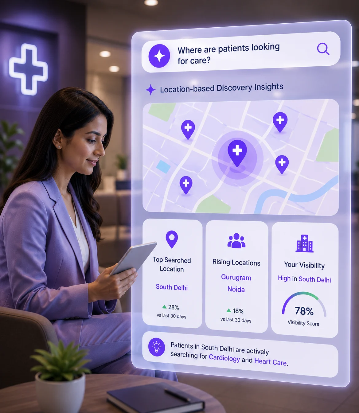 Location-based discovery insights