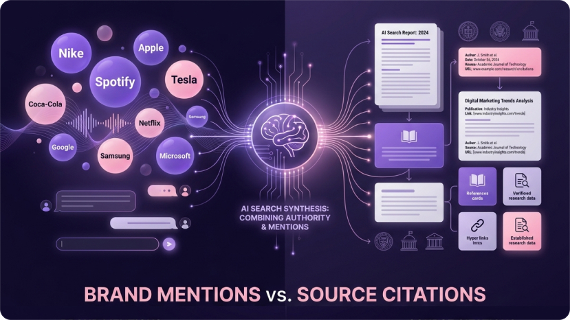Brand Mentions vs. Source Citations in AI Search: What’s the Difference and Why Both Matter